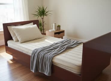 Односпальная кровать, Б/у, С ящиком для хранения, длина - 200 см