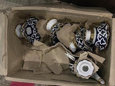 продаю декор: Чайный сервиз из фарфора с традиционным восточным орнаментом - — 2