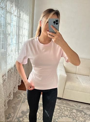 футболка сборной: Базовая женская футболка с коротким рукавом и круглым вырезом — 1