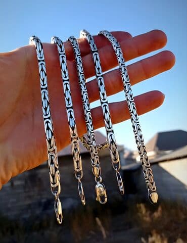 свадебные наборы ручной: Делаем на заказ ювелирные изделия Цепи и браслеты, серебро 925 проба — 17