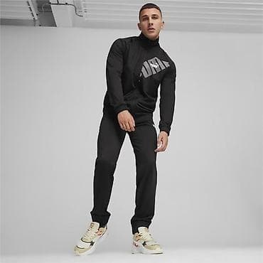 пума штаны: Мужской спортивный костюм PUMA (кофта + брюки), черный Размер : XL - — 4