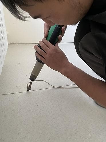 quantum board: Промышленный фен для сварки ПВХ-покрытий (линолеума) с комплектом — 2