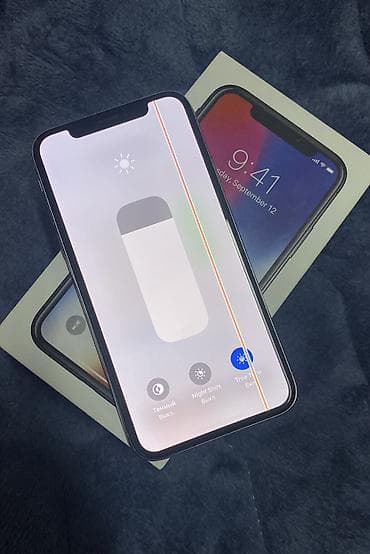 iphine xr: IPhone X, Б/у, 64 ГБ, White Titanium, Коробка, 74 % — 7