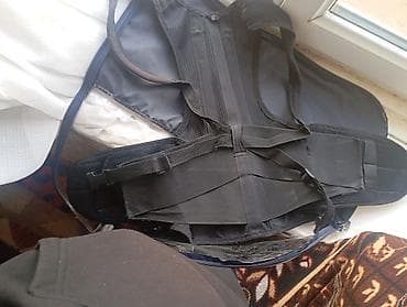 коректор для осанки: Ортопедический корректор осанки/спинной корсет, черный. - Конструкция — 2