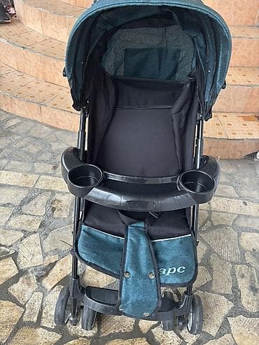 Коляски: Прогулочная коляска-трость (бирюзово-черная) Кара бирюзовый 2 саат — 2