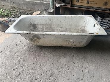 ратанговые столы: Ванна, Прямоугольная, Материал: Чугун, Размер: 160 x 72 см — 1