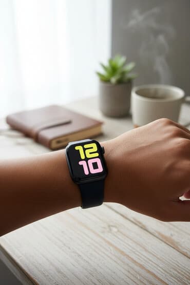 часы с калькулятором: Продаю Apple Watch Series 7, черные, 41 мм, в идеальном состоянии — 1