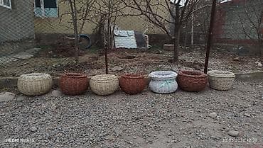 емкость бочки: Плетёные кашпо для цветов - Материал: искусственный ротанг/пластик — 6