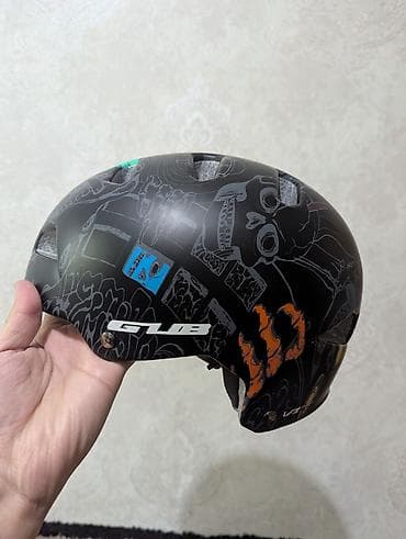 скейти: Детский/подростковый велошлем GUB с графикой - Тип: городско-трюковой — 4