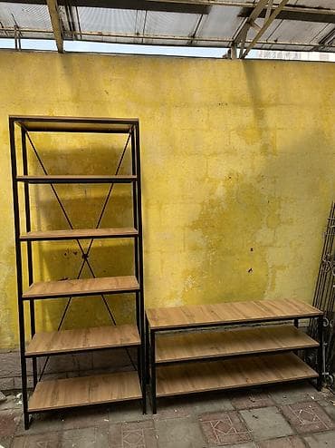 Книжные полки: Книжная полка, Железо, Напольная — 2