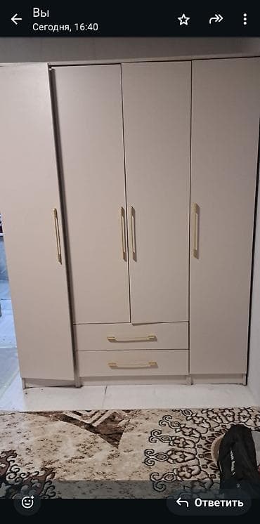 старый уголок: Шифоньер, шкаф для одежды, Прямой, ЛДСП — 1