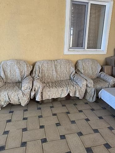 кухня уголок бу: Комплект мягкой мебели, цвет - Бежевый — 1