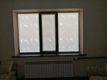 Текстиль: Жалюзи Бишкек Рулонные шторы Ролшторы на каждую створку. Огромный — 10