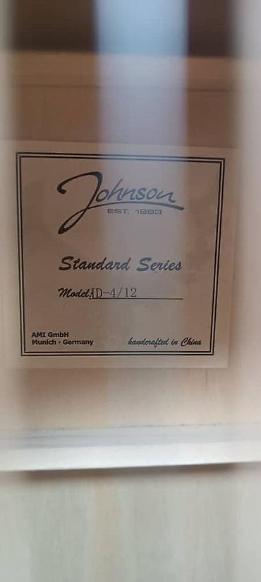 Музыкальные инструменты: Акустическая 12‑струнная гитара Johnson Standard Series, модель — 2