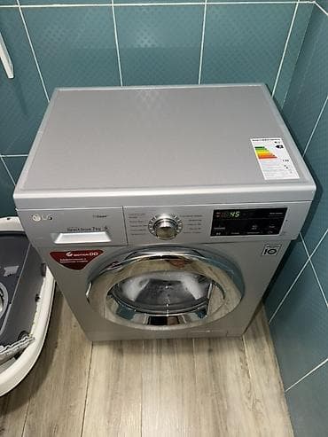 машина 7: Стиральная машина LG с фронтальной загрузкой, серебристый цвет — 2