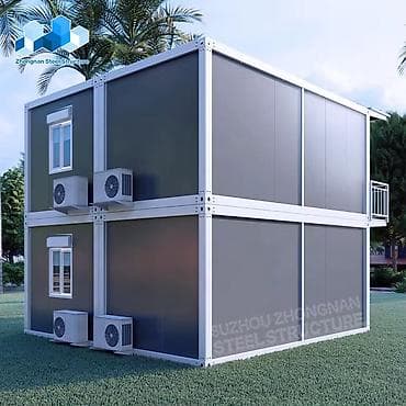 для совместного проживания: Модульный двухэтажный дом/офис из контейнерных блоков Zhongnan Steel — 2