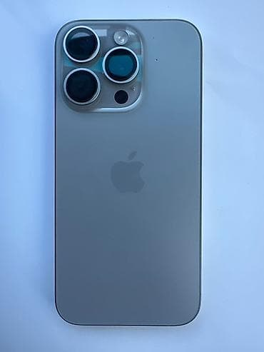 redmo note 9: IPhone 15 Pro, Б/у, 128 ГБ, Серебристый, Защитное стекло, Чехол, 86 % — 1