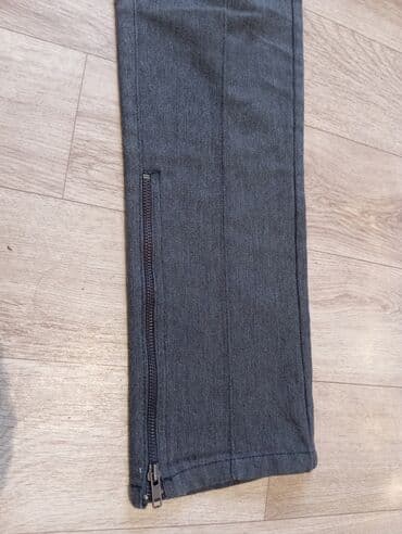 двойка брюки и кофта: Брюки Классические, Осень-весна, Хлопок, Б/у, S — 5