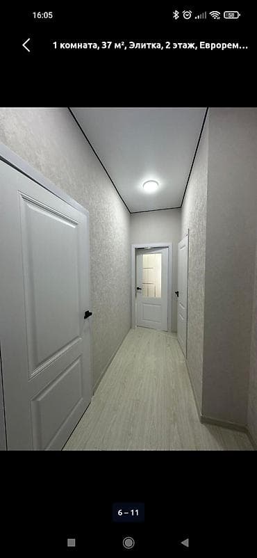 комната в квартире: 1 комната, 37 м², Элитка, 2 этаж, Евроремонт — 6