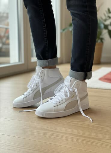 обувь ручной работы бишкек: Кеды Puma, высокие (mid/high), белые.Зимние - Материал верха: гладкая — 1