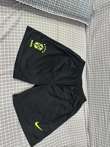 nike tech flece: Спортивные шорты футбольной сборной Бразилии. - Цвет: черный с — 1