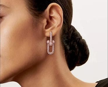 Браслеты: Серьги, Женские, Вставка: Фианит — 2