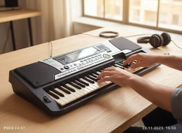 Синтезатор Yamaha PSR-550 - Портативная клавиатура с 61 клавишей