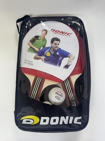 теннисные ракетки настольные: Набор для настольного тенниса DONIC Состав: - 2 ракетки DONIC (серия — 1