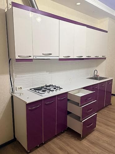 продаю стенка: Кухонный гарнитур, Б/у, цвет - Белый, ДСП, Самовывоз — 1