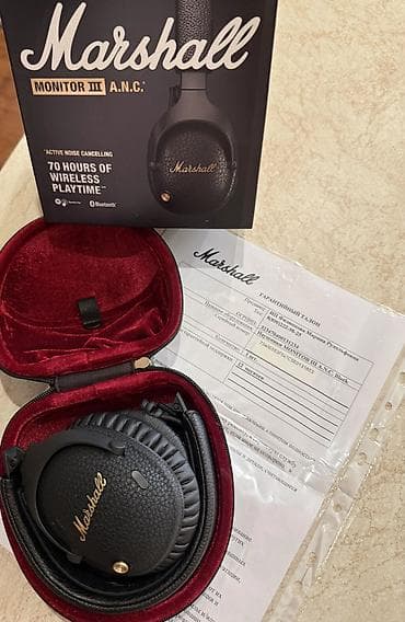 bluetooth speaker: Marshall Monitor III A.N.C. — беспроводные накладные наушники с — 1