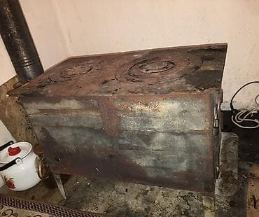 Садовая мебель: Печь-буржуйка стальная с варочной поверхностью - Материал: сталь — 1