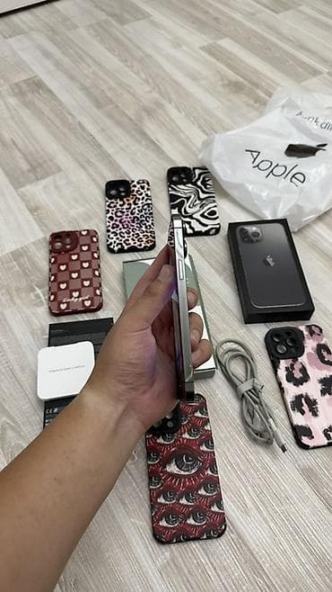 iphone 3: IPhone 13 Pro Max, Б/у, 1 ТБ, Matte Space Gray, Защитное стекло, Чехол, Кабель, 100 % — 2