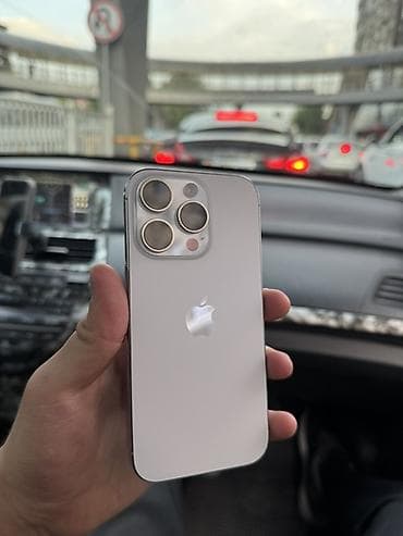 IPhone 16 Pro, Колдонулган, 128 ГБ, White Titanium, Коргоочу айнек, Каптама, Кабель, 91 %