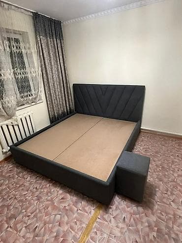 Двуспальная кровать, Новый, С мягким изголовьем, длина - 2000 см — 7