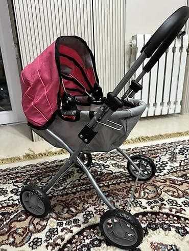 игрушечные коляски для девочек: Коляска, цвет - Розовый — 1