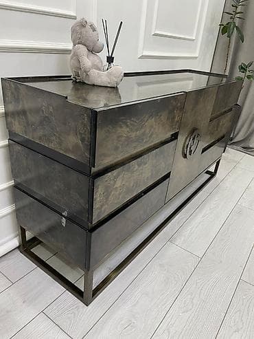 ролики для передвижения шкафов: Комод для одежды, Без зеркала, Другой материал, цвет - Коричневый — 3