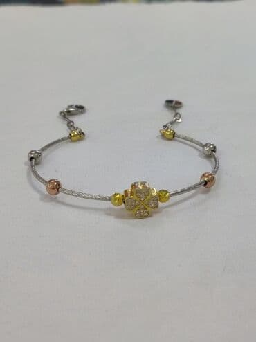 свадебные платья от производителя: Серебряный браслет 925 с напылением жёлтое золото Дизайн под Ванклиф — 1