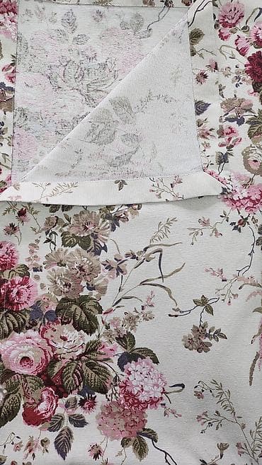 цветы на шторы: Красивый подарок! Скатерти готовые и на заказ. Ткань — 3