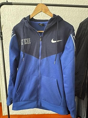 Мужская толстовка, M, Nike, Б/у, цвет - Синий, Самовывоз, Платная доставка