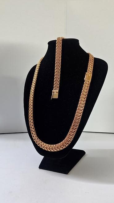 Наборы украшений: Набор украшений, Проба 585, Новый, Цвет металла: Желтый, Парный набор — 2