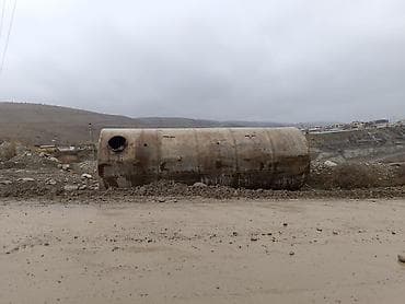 Вертикальная/горизонтальная цилиндрическая металлическая ёмкость