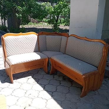 мебель спальни кровати: Кухонный мягкий уголок, Дерево — 4