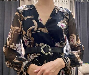 вечерние платья бишкек дордой инстаграм: Вечернее платье, Средняя модель, С рукавами, Стразы, S — 3