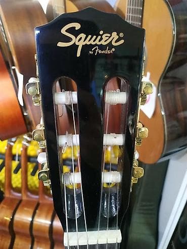 Гитаралар: Классическая гитара Squier by Fender, черный глянцевый цвет — 3