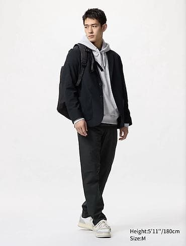 Брюки: Мужские брюки, L, Uniqlo, Новый, цвет - Черный, Самовывоз — 7