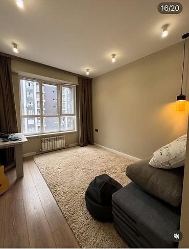 2 комнаты, 63 м², Пишпек 7 этаж, Дизайнерский ремонт