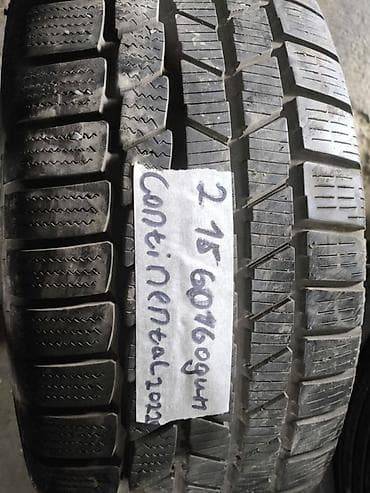Шины 215 / 60 / R 16, Всесезонная, Б/у, 1 шт, Легковые, Continental