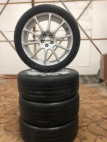 Колеса в сборе 225 / 45 / R 18, Лето, Б/у, Комплект, Легковые, Литые, отверстий - 5