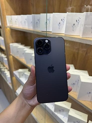 IPhone 14 Pro Max, Б/у, 256 ГБ, Черный, Защитное стекло, В рассрочку, 80 %