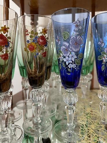 часы редкие: Винтажные фужеры "Суздаль". 
В разном цвете! 
Высота 19 см — 6